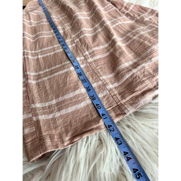 Free People Endless Summer Life Like This Plaid Strapless Midi Dress Brown Large - Picture 14 of 14